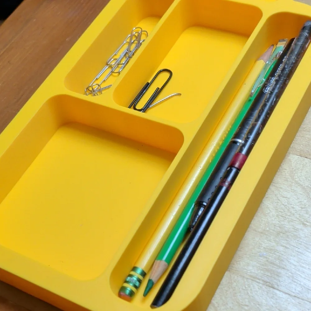 Personalized/custom Yellow Desk Organizer with Stationery